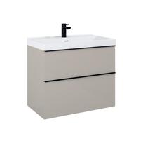 Vonios spintelė po praustuvu Elita Look 80 2DR, fume matt sp., 44.9 cm x 80 cm x 63.5 cm