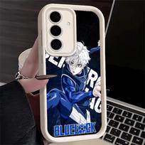 Phone Case for Samsung Galaxy A17 A16 A15 A14 A13 Blue L-Lock Nagi Seishiro A56 A36 A26 A55 A35 A25 A54 A34 A24 A53 A33 A23 A07 Samsung A52