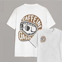 Skull Caffeine Gasoline Men Cotton TShirt Streetwear Casual Vintage Hipster - Men's Summer Cotton Graphic Tee S įvairiaspalvis