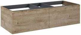 Vonios spintelė po praustuvu Elita Look Slim 120 2DR, ąžuolo sp., 44.9 cm x 120 cm x 31.8 cm