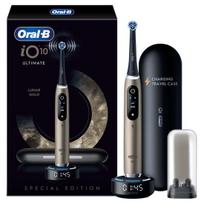 Elektrinis dantų šepetėlis Oral-B Lunar iO10, aukso sp./juoda sp.
