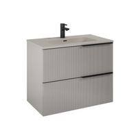 Vonios spintelė po praustuvu Elita Soho 80 2DR, fume matt sp., 45.3 cm x 80 cm x 63.5 cm