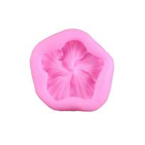Kitchen Baking DIY Fondant Tool Sugarcraft Home Cake Decorations Chocolate Mold Gummy Molds Hibiscus Mould Flower Mold rožinė