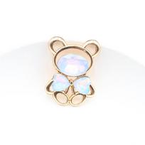 5 pieces of 24 * 32mm teddy bear mocha alloy DIY phone cases, perforated shoes, hair accessories, bags, clothing decoration acce