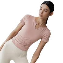 Women's Slimming Breathable Yoga & Pilates Short Sleeve Top L
