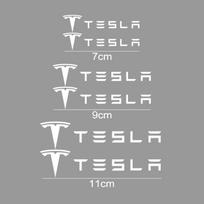 ZTFT9 6 vnt. Automobilio stabdžių suportų lango sparno šoninės lipdukai Tesla Model X S Y 3 Roadster P75D P85D P90D P100D Automobilio lipdukai Aksesuarai balta
