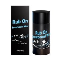 Ski Snowboard Wax Easy to Apply Universal Rub On Snowboard Wax for Most Temperature Rub On Quick Waxing for Outdoors 1