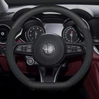 WZLN3 For Alfa Romeo Giulia Stelvio Giulietta 159 147 156 Mito Sportiva Carbon fiber Suede Car Steering Wheel Cover Auto Accessories