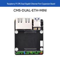 Raspberry Pi CM5 Mini Expansion Board with Dual Gigabit Ethernet Ports