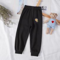 Kids Summer Cartoon Casual Pants Baby Unisex Jogger Pants Boys Girls Trousers 80 juoda
