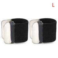 1 Poros pirštų atskyrimo vidpadžių žiedo atskyrimo koregavimo padas 2.5*1.9*3.1cm juoda