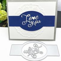 Nėriniuotas Dekoravimas Metaliniai Plieniniai Rėmai Pjaustymo Formelės „Pasidaryk pats“ Scrapbookingo Nuotraukų Albumo Įspaudimas Popierinės Kortelės dies blue