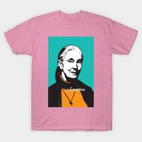 T Shirt Women Jane Goodall Ask Questions Harajuku Print Kawaii Tshirt Summer Short Sleeve Female T-Shirt Top Tee S rožinė