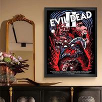 1pc Classic Horror Movie The Evil Dead Abstract Vintage Poster HD Posters Home Room Bar Cafe Decor Art Wall Painting Picture 21cm×30cm NoFrame