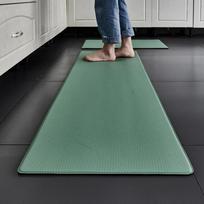 PVC plaunamas virtuvės kilimėlis Pilkas vinilinis neslystantis kilimas vandeniui atsparus aliejui ilgas kilimėlis grindims Balkonui Skalbimo kambario įėjimo durų kilimėlis 45x75cm
