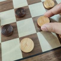 30 Pieces of Checkers just one Game- Wooden Chess Pieces only-Checkers Pieces United States