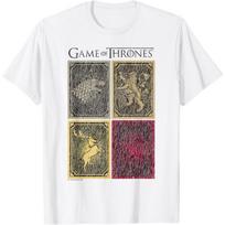 Game of Thrones House Squares T-Shirt S balta