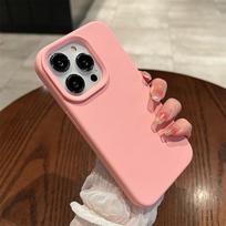 Matte Official Liquid Silicone Shockproof Phone Case For iPhone 16E 16 Pro Max 15 14 13 12 11 X XS XR 7 8 Plus Bumper Back Cover For 7 8 Or SE2020 rožinė