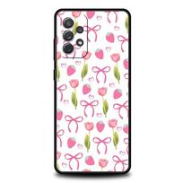 Case For Samsung A17 A15 A13 A51 A71 A41 A31 A21S A07 A05 A35 A55 A23 A25 A33 A53 A73 5G Cover Pink Tulip Flower Love Heart Galaxy A71
