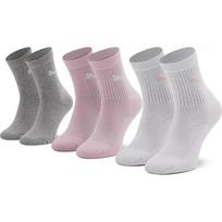 Puma Kojinės Paaugliams Junior Crew White Grey Pink 907958 05