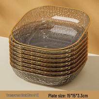 Nordic Style Plastic Snack & Bone Spit Plate