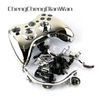 1set Chrome Plated For Xbox 360 Wireless Controller Housing Shell Housing Case Cover for XBOX360 with Buttons Kit Accessories juoda