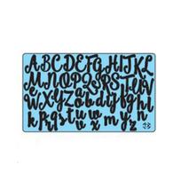 Rectangle Letter Cookie Stamp Acrylic Fondant Cake Decorating Tools  Chocolate random color