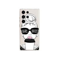Applicable to Samsung S25ultra Apple iphone17 ins female boss coffee female phone case painted protective case iphone17
