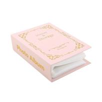 1pc Quisite 6-inch Fabric Photo Album With 100 Pictures As A Commemorative Gift For Friends And Couples rožinė