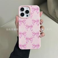 Cartoon bow for iPhone Apple 11/12/13/14/15/16/17PROMAX cute phone case iPhone X/XS