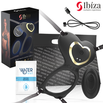 IBIZA TECHNOLOGY IBIZA - HEART PANTY COUPLE VIBRATOR REMOTE CONTROL