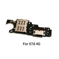 For Honor X7d USB įkrovimo plokštės prievado lankstaus kabelio remonto dalys For X7d 4G beige