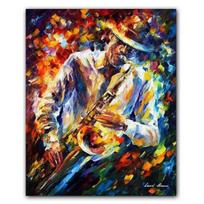 Nauja Graffiti meno figūra Plakatas Saksofonas Gitara Solistas Abstraktus Drobės Tapyba Biuras Svetainė Miegamasis Namų apdaila Freska be rėmelio 21*30cm