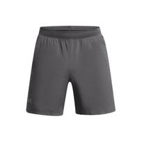 Under Armour UA Launch Logo Print Slim Fit Mid Rise Sports Shorts Men shorts Rhino-Gray 1382639-025 XL