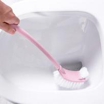 Valomasis tualeto šepetys Plastikinis ilga rankena dvipusis negyvas kampinis valymo šepetys Minkštas šerių tualeto šepetys grindų siūlių šepetys 1PCS