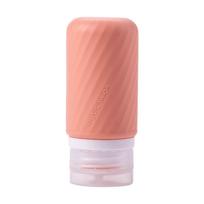 Spaudžiamas losjono indelis Silikoninis dušo želės buteliukas Silikoniniai daugkartiniai buteliukai Kelionei Pink-60ml