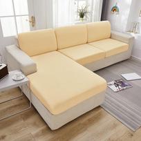 Tamprios vientisos sofos pagalvėlių užvalkalai svetainės kampinei sofai, apsauginis užvalkalas kėdei, patvarus audinys Back cushion cover violetinė