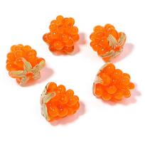 2 vnt./maišelis Lampwork vynuogių karoliukai Spalvingi vaisiai Avietės Glazuoti laisvi karoliukai papuošalų aksesuarams DIY apyrankės, karoliai, auskarai