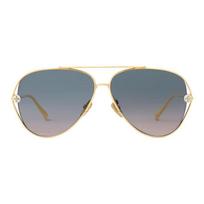 Louis Vuitton Metaliniai perliniai pilotų akiniai nuo saulės Unisex akiniai nuo saulės Auksiniai Z2995U F,Gold