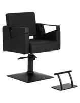 Kosmeda M kirpyklos kėdė juodas stovas su pakoju Bryan 52-68cm, juoda