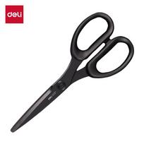 Deli DP721 175mm Black Blade Stainless Steel Office Scissors