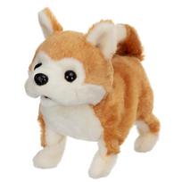 IWAYA Electric Animal Dog Plush A Piccoline Akita Inu that wags its lies and ST Mark Suitable for ages 3 and Battery Toy (Akita Dog) walks, tail,