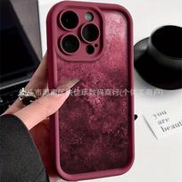 Premium burgundy phone case Apple iPhone17/16/15/14 promax/13/12/11 case XS iPhone 11