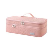 2 Layers Portable Hair Dryer Tote Bag Multi-compartment Large Capacity Curling Iron Carrying Case Space Saving Handheld