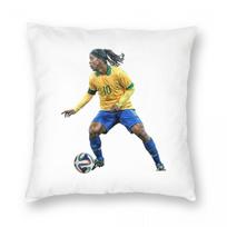 Ronaldinho Gaucho Brazil Square Pillowcase Polyester Linen Velvet Pattern Zip Decorative Home Cushion Cover Wholesale x 30x30cm