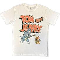 Tom & Jerry T-Shirt: Playing Guitar (White) OFFICIAL NEW S