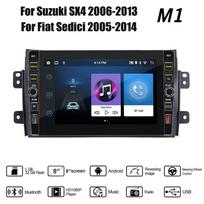 8 colių 2 din Android automobilio radijo daugialypės terpės vaizdo grotuvas, skirtas Suzuki SX4 2006-2013 Fiat Sedici 2005-2014 su mygtuko rankenėle Carplay WiFi 2+32GB 1+32GB