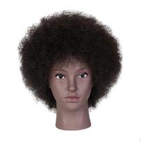 African Mannequin Head Manikin Multifunctional with Stand Wigs for Hairdresser Women