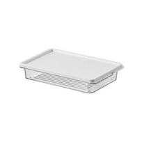 Yousheng  Food Preservation Box Stackable Freezer Fridge Organizer with Lid Anti-Frost Reusable Food Containers for Meal Prep Week Herb Storage white
