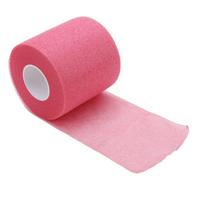 Foam Bandage Elbow Knee Pads Film Foam Underwrap Sports Pre-Wrap For Athletic Tape Sponge Skin Film Self-Adhesive Elastic 6cmx20M rožinė raudona spalva